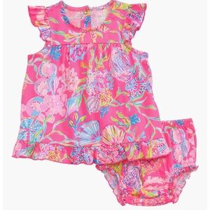 Cecily Print Dress & Bloomers Set